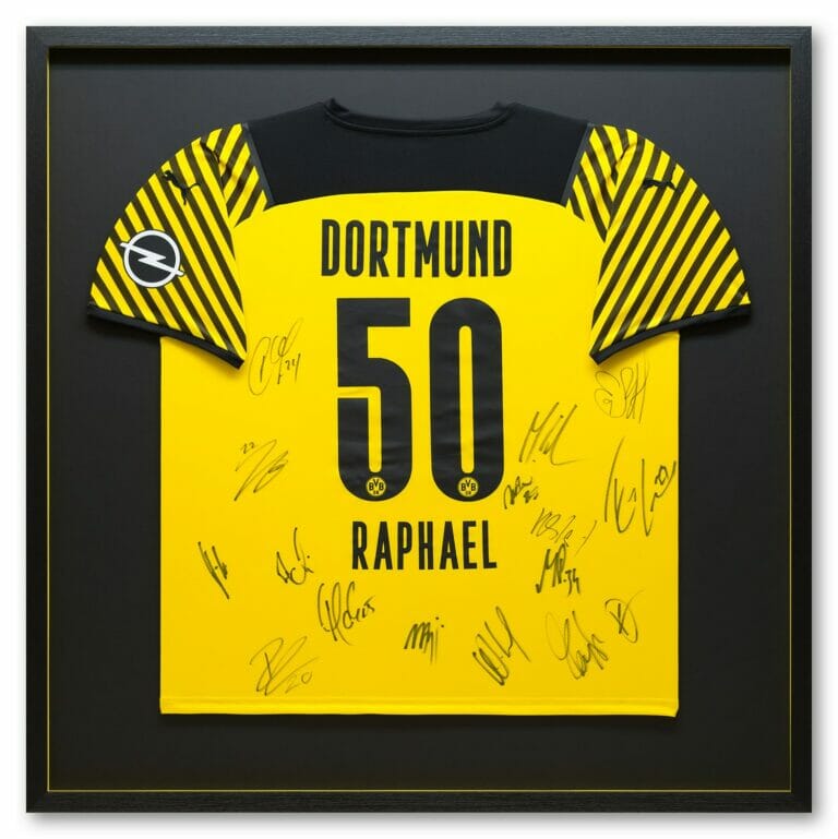Trikotrahmen, Einrahmung BVB Borussia Dortmund