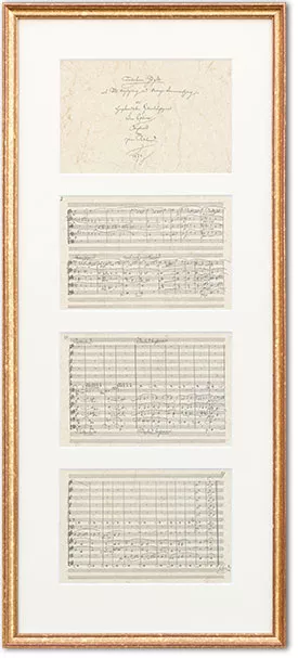 Notenblatt Passepartout Mehrfachausschnitt